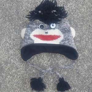 DeLux unisex monkey hat hand made fleece lined